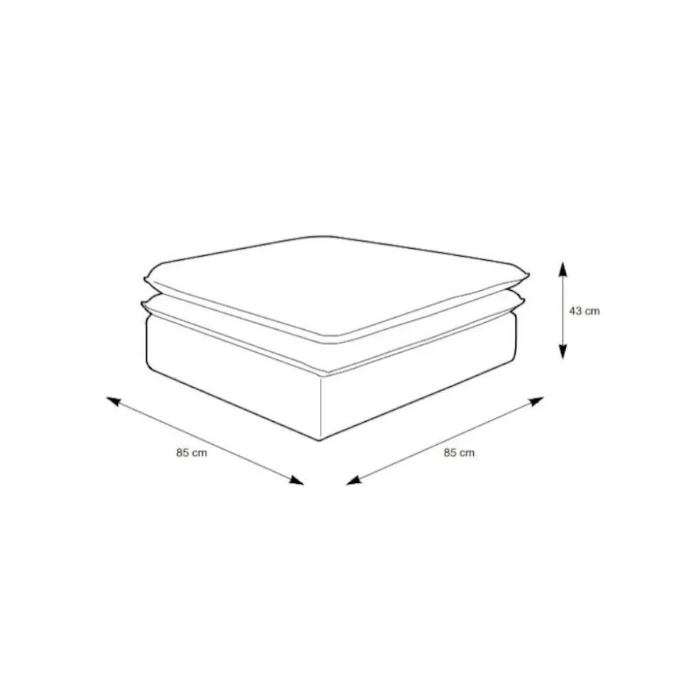 Sessel mit Fußhocker Edance