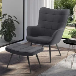 Sessel mit Hocker Matti