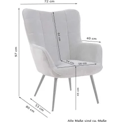 Sessel mit Hocker Nofre