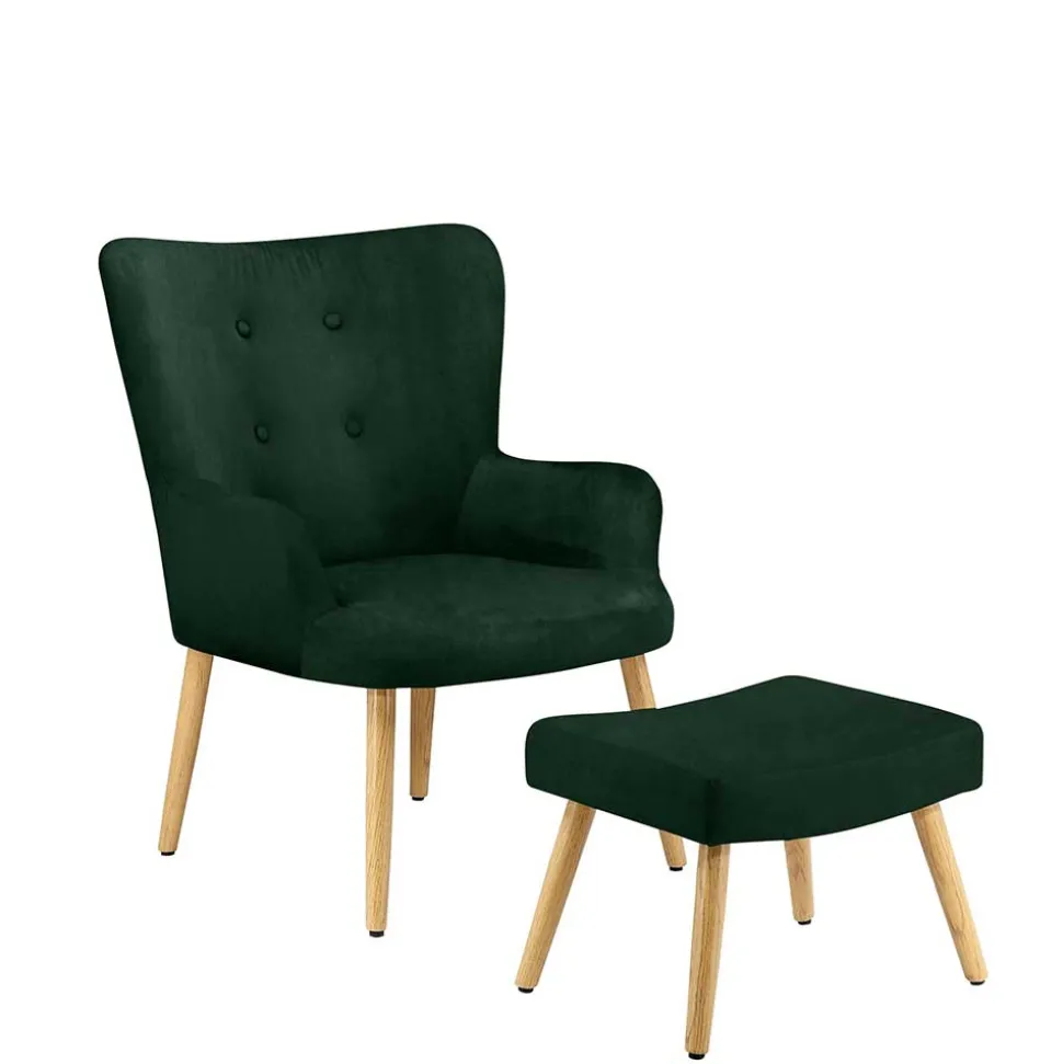 Sessel mit Hocker Princessa