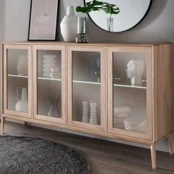 Sideboard mit Glastüren Belafoma