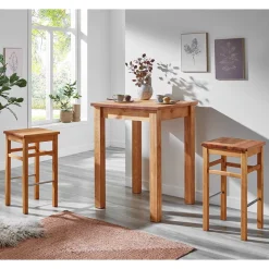 Sitzgruppe mit 2 Hockern Lienna