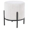 Sitzhocker Beige Cord Rozenna