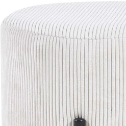 Sitzhocker Beige Cord Rozenna