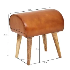 Sitzhocker Brown