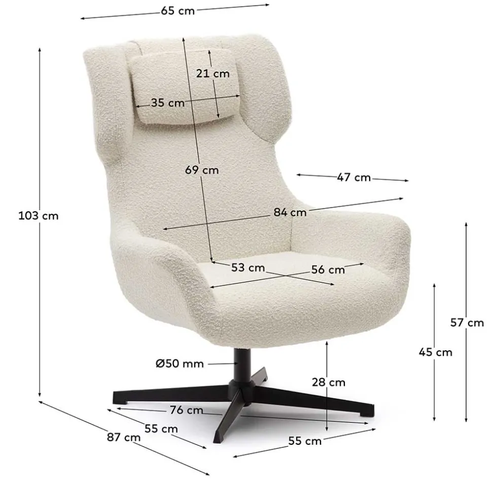 Skandi Design Drehsessel Vartinique