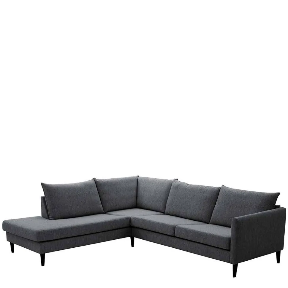 Skandi Ecksofa Anthrazit Sanctos