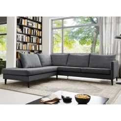 Skandi Ecksofa Anthrazit Sanctos