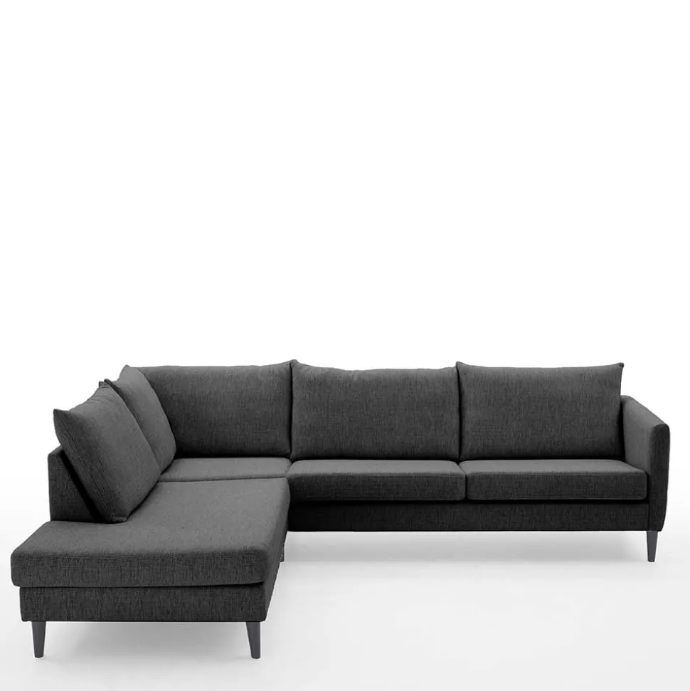 Skandi Ecksofa Anthrazit Sanctos