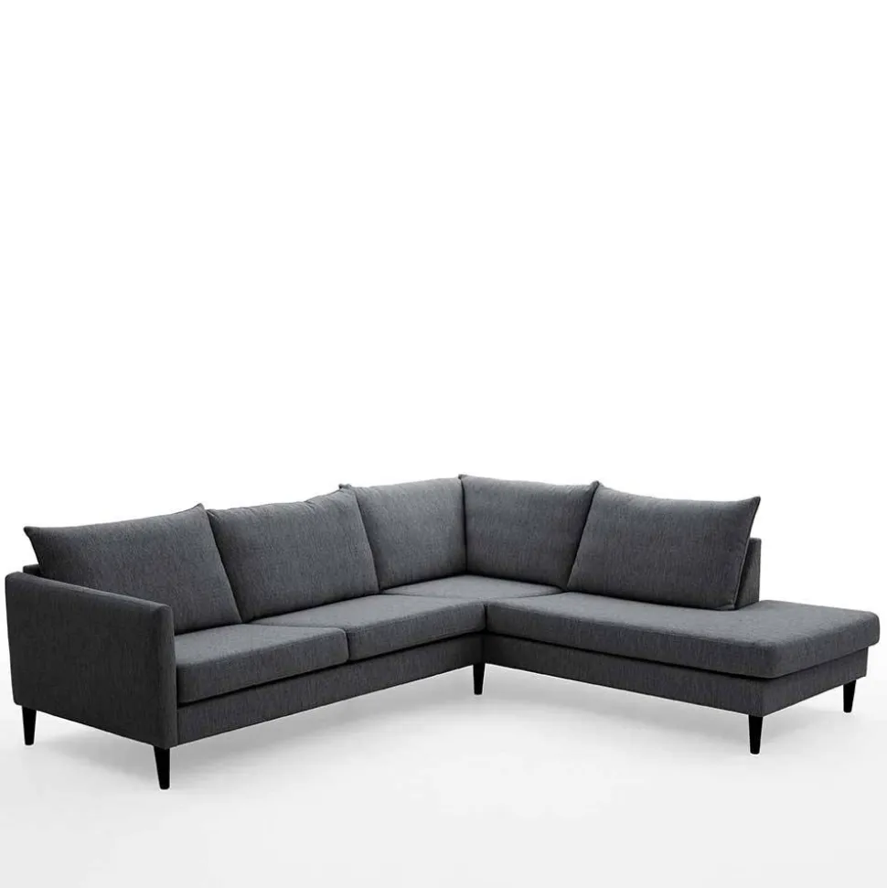 Skandi Ecksofa Anthrazit Sanctos