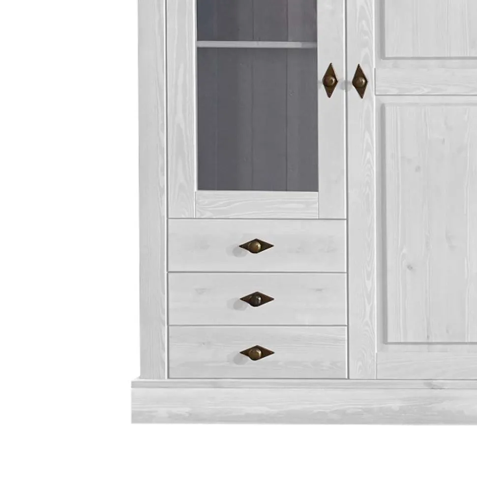 Skandinavischer Landhaus Vitrinenschrank Mures