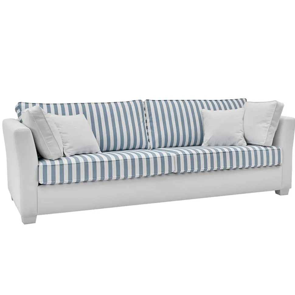 Sofa blau weiß gestreift Nalyva