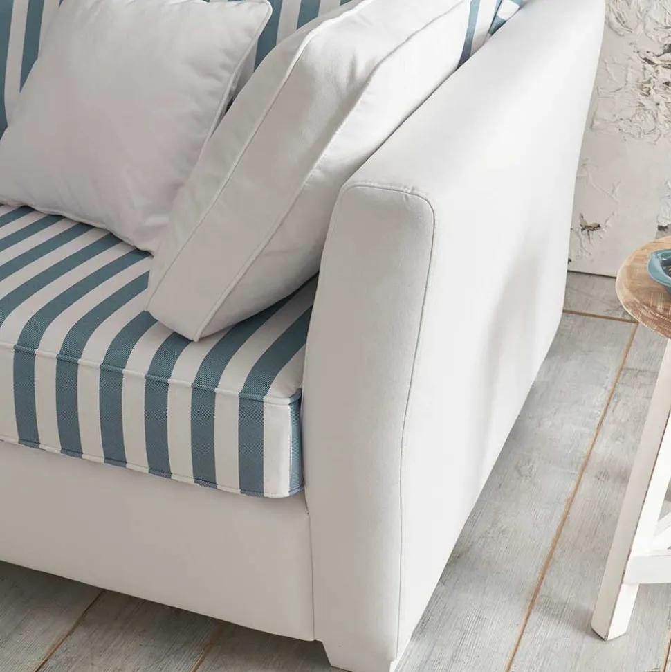 Sofa blau weiß gestreift Nalyva