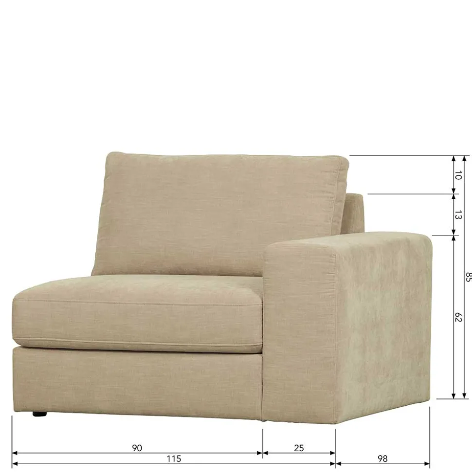 Sofa Element mit Armlehne rechts Pilamonia