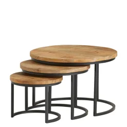 Sofa Tische 3-teilig Mutano