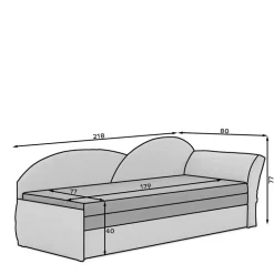 Sofabett Parco