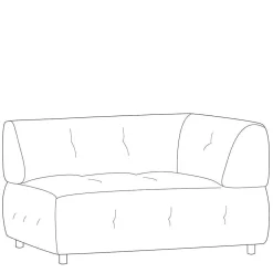 Sofa-Element rechts Luoton