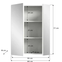 Spiegelschrank Adeass