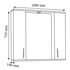 Spiegelschrank Bad Fabolie