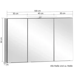 Spiegelschrank Pegruan