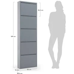 Stahl Schuhschrank Lasewood