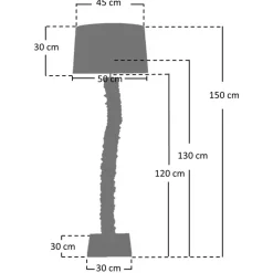 Stehlampe mit Treibholz Natalina