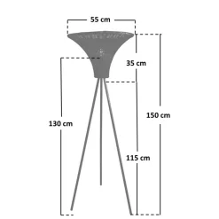 Stehlampe Split