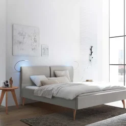 Stoff Polster Doppel Bett Hero