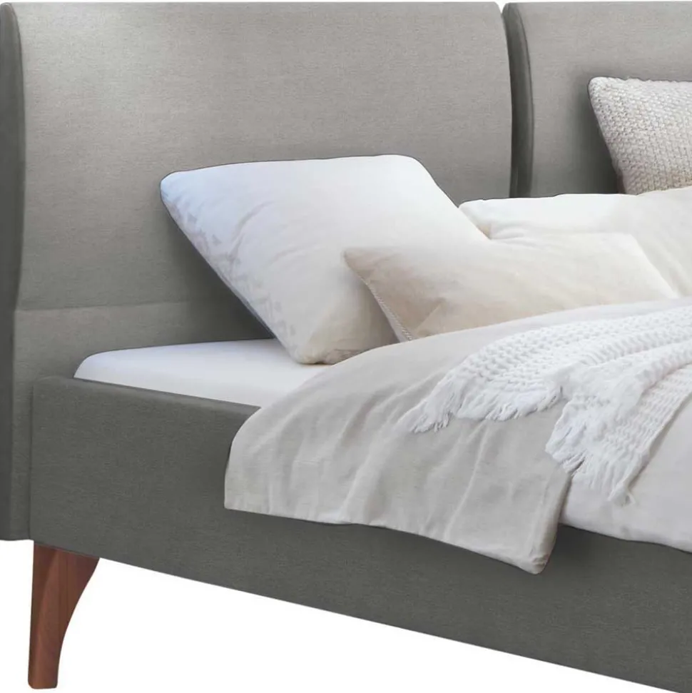 Stoff Polster Doppel Bett Hero