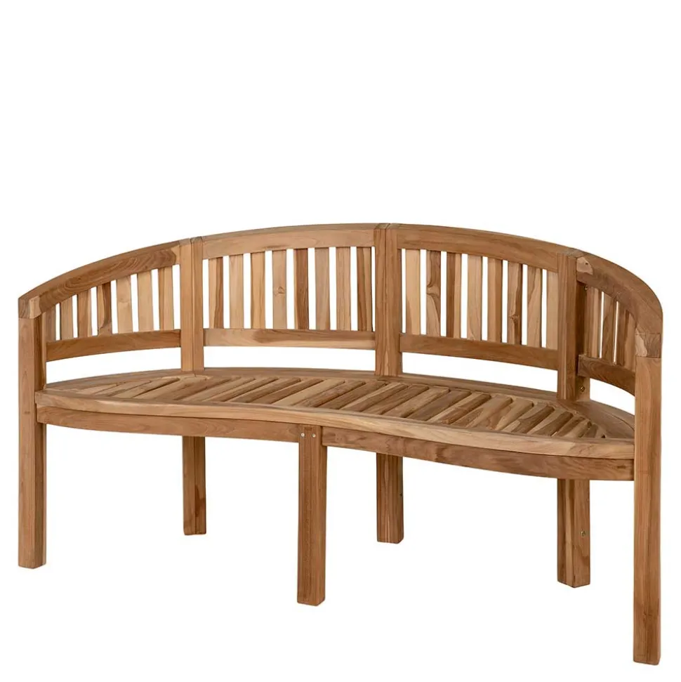 Teak Gartenbank Blou