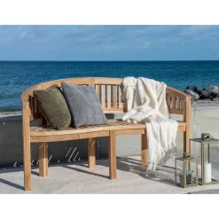 Teak Gartenbank Blou