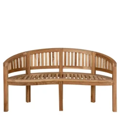 Teak Gartenbank Blou
