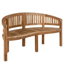 Teak Gartenbank Blou