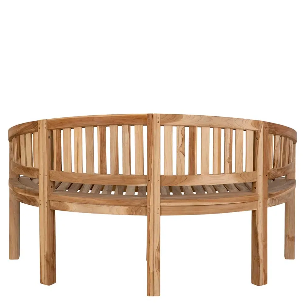 Teak Gartenbank Blou