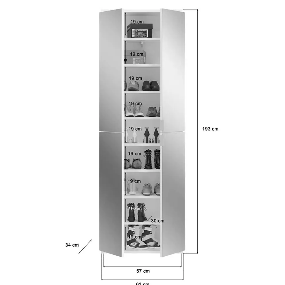 Teilbarer Kleiderschrank Ridonner