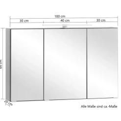 5-teiliges Badmöbelset Kropenia