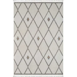 Teppich Beige und Weiß Abbie