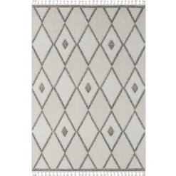 Teppich Beige und Weiß Abbie