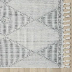 Teppich Beige und Weiß Abbie