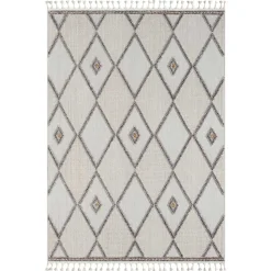 Teppich Beige und Weiß Abbie