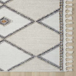 Teppich Beige und Weiß Abbie