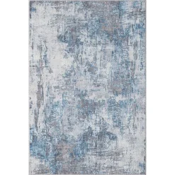 Teppich Creme Blau Pyarco