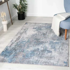 Teppich Creme Blau Pyarco