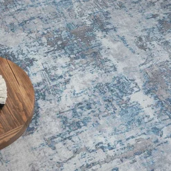 Teppich Creme Blau Pyarco