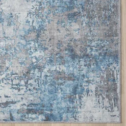 Teppich Creme Blau Pyarco