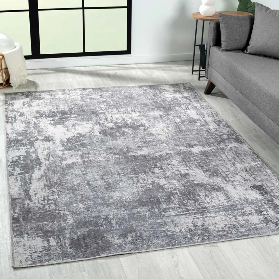 Teppich Grau Blau Nathan