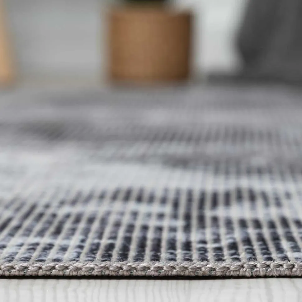 Teppich Grau Blau Nathan