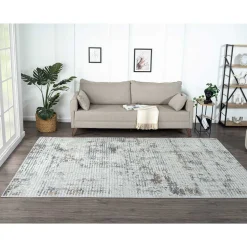 Teppich Hellgrau Creme Symo