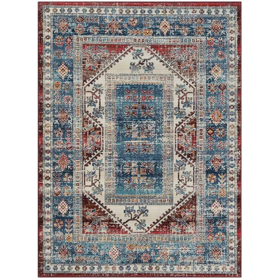 Teppich Vintage Look Kurzflor Miram