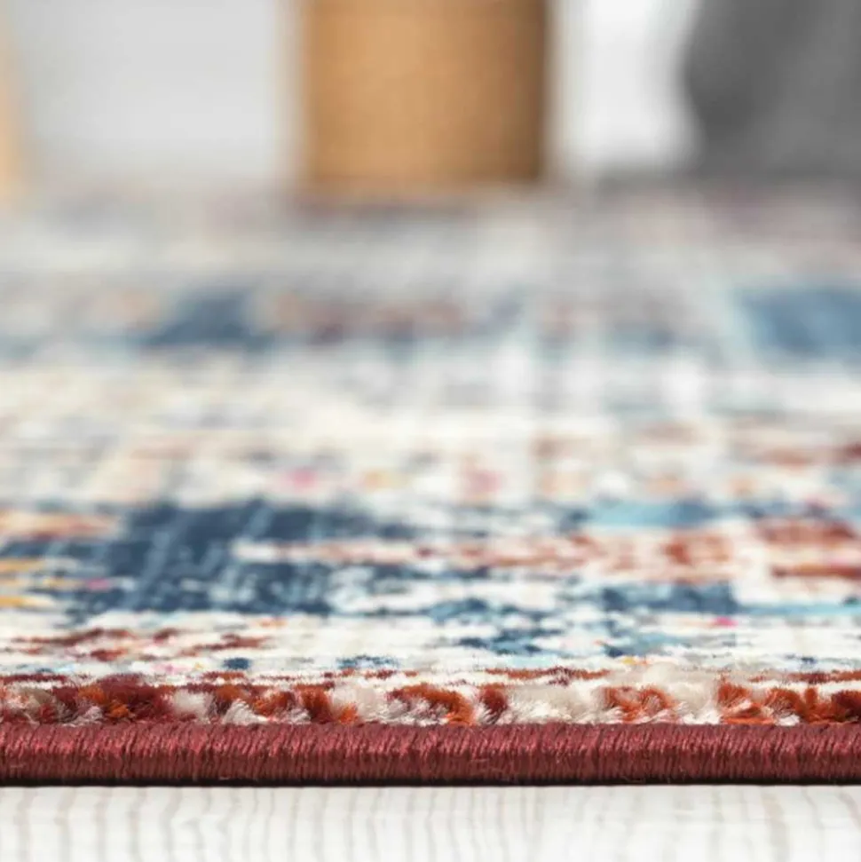Teppich Vintage Look Kurzflor Miram